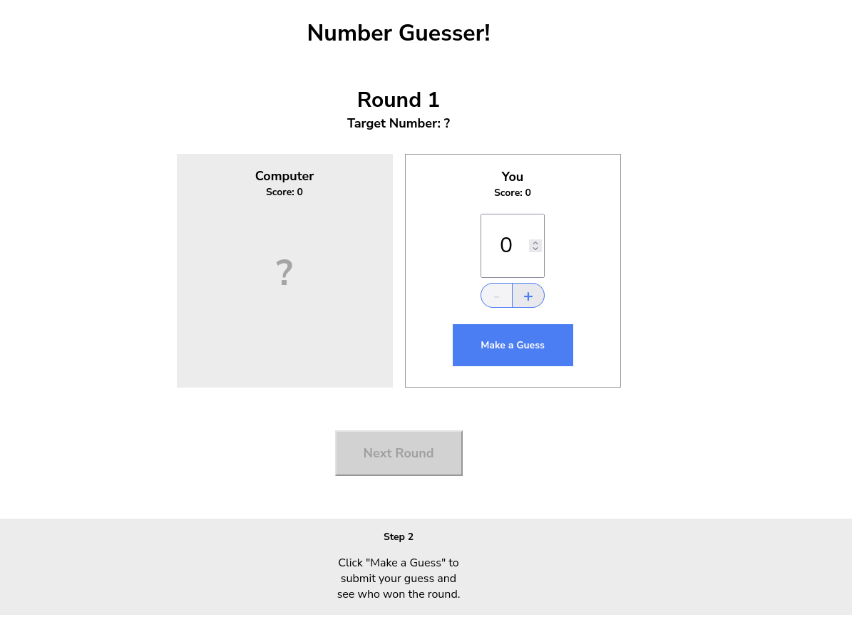 Number Guesser Website
